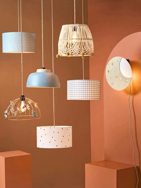 Abat-jour Pour Suspension Pois Brodés Petits Pois Beige / Multicolore - Vertbaudet – Image 4