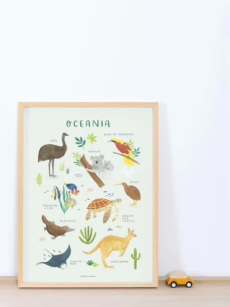 Affiche Animaux D'Océanie Living Earth LILIPINSO Marron - Lilipinso – Image 2