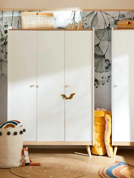 Armoire 3 Portes LIGNE CONFETTI Blanc/bois - Vertbaudet – Image 6