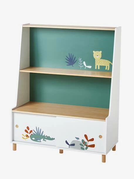 Bibliothèque Jungle Paradise Blanc - Vertbaudet – Image 2