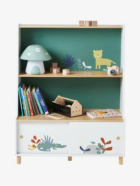 Bibliothèque Jungle Paradise Blanc - Vertbaudet – Image 3