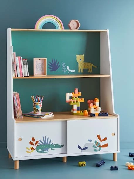 Bibliothèque Jungle Paradise Blanc - Vertbaudet – Image 4