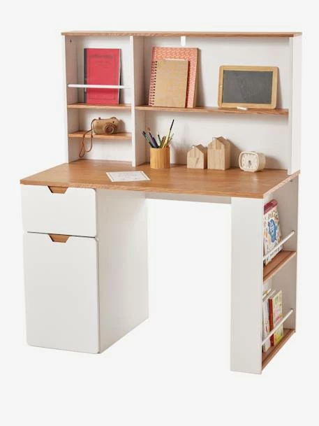 Bureau Enfant Avec Rangements LIGNE PIROUETTE Blanc - Vertbaudet – Image 2