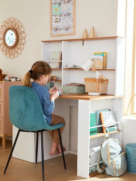 Bureau Enfant Avec Rangements LIGNE PIROUETTE Blanc - Vertbaudet – Image 3
