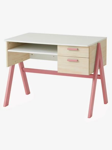 Bureau Enfant Coloriage Rose - Vertbaudet – Image 2