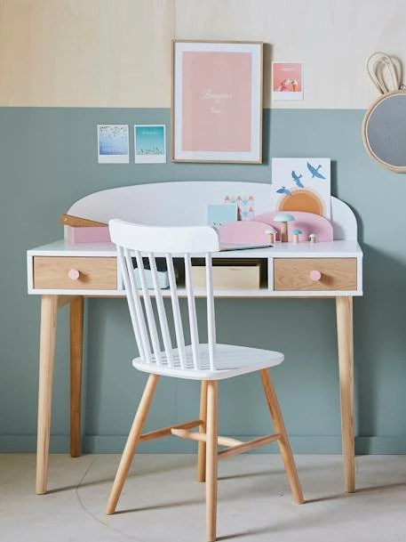 Bureau Enfant LIGNE CONFETTI Blanc - Vertbaudet – Image 6