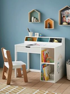 Bureau Maternelle LIGNE FUNNY Bleu - Vertbaudet