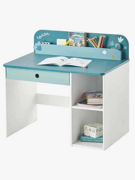 Bureau Maternelle ROAAR Blanc Moyen Uni Avec Decor - Vertbaudet – Image 4