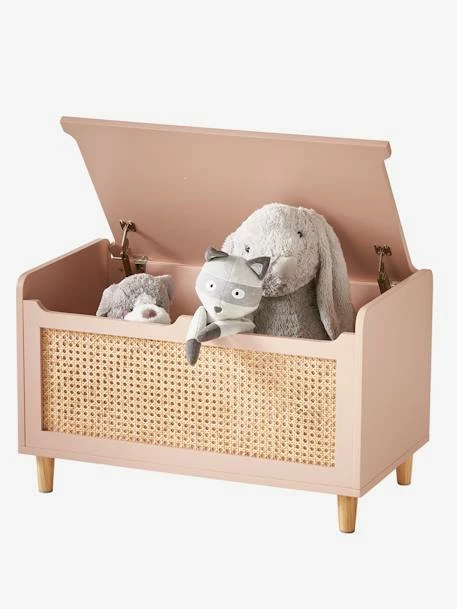 Coffre à Jouets Cannage LIGNE POÉSIE Rose - Vertbaudet – Image 3