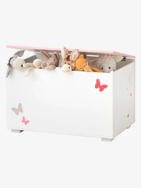 Coffre à Jouets LIGNE ENVOLEE Blanc/rose - Vertbaudet – Image 2