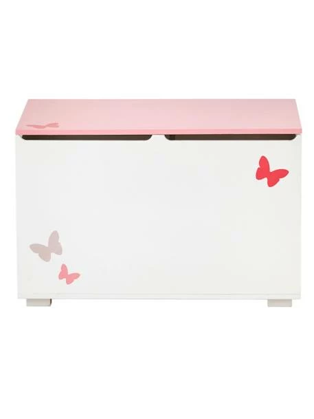 Coffre à Jouets LIGNE ENVOLEE Blanc/rose - Vertbaudet – Image 3