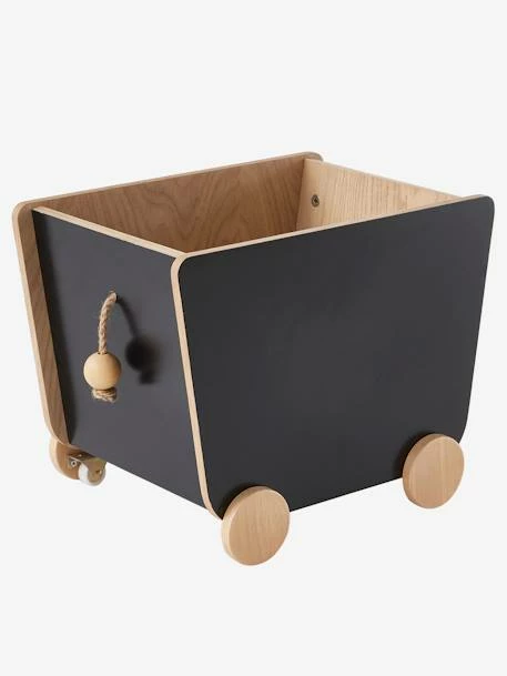Coffre à Roulettes Ardoise Ardoise - Bois - Vertbaudet – Image 2