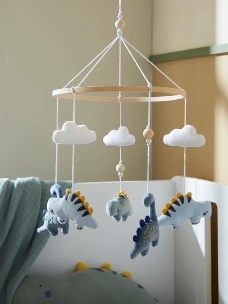 Coffret Mobile Musical PETIT DINO Bleu / Kaki - Vertbaudet – Image 3