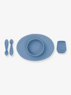 Coffret-repas 4 Pièces EZPZ First Food Set En Silicone Bleu - EZPZ