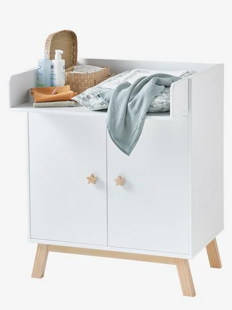 Commode Ă Langer Avec Placard LIGNE GRANDE OURSE Blanc - Vertbaudet