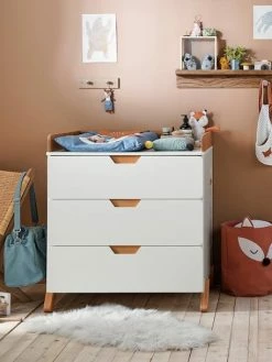 Commode Ă Langer LIGNE PIROUETTE Blanc - Bois - Vertbaudet