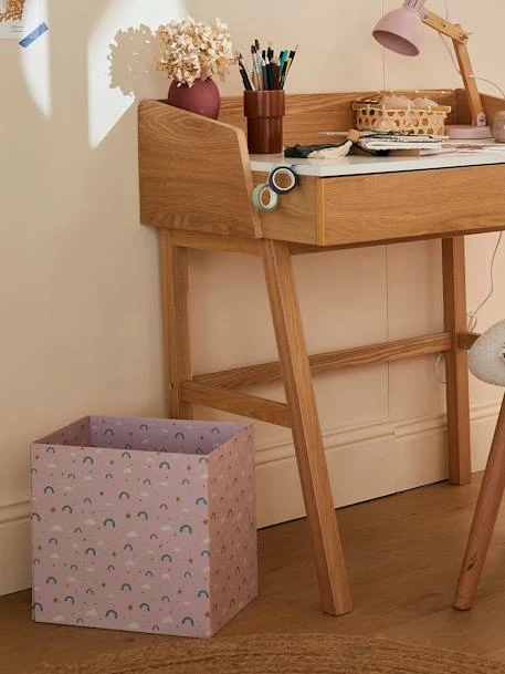 Corbeille En Carton Pliable Arc-en-ciel Rose - Vertbaudet – Image 2