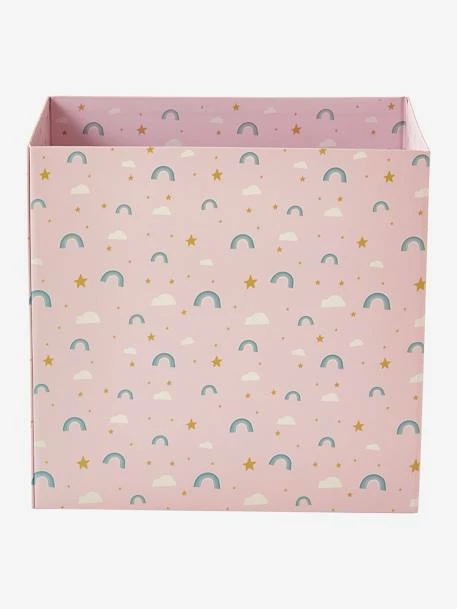 Corbeille En Carton Pliable Arc-en-ciel Rose - Vertbaudet