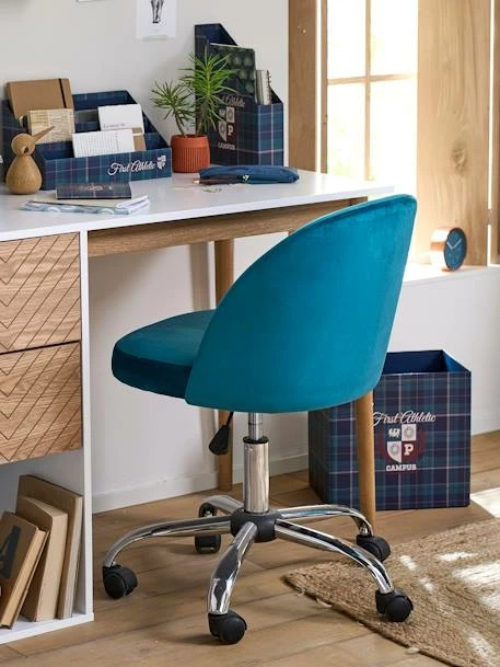 Corbeille En Carton Pliable Ecusson Vert / Bleu - Vertbaudet – Image 3