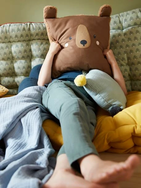 Coussin Carré Ourson Brun - Vertbaudet – Image 6