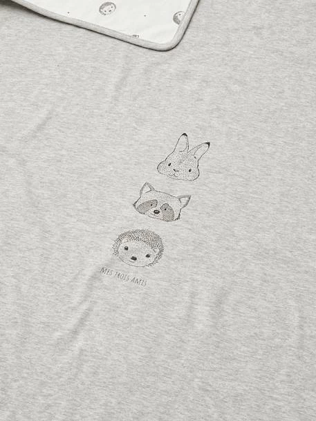 Couverture Bébé En Maille Jersey Coton Bio* MINI COMPAGNIE écru / Gris Chiné - Vertbaudet – Image 4