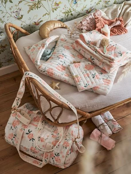 Couverture Bébé Jersey/gaze De Coton EAU DE ROSE Rose - Vertbaudet – Image 4