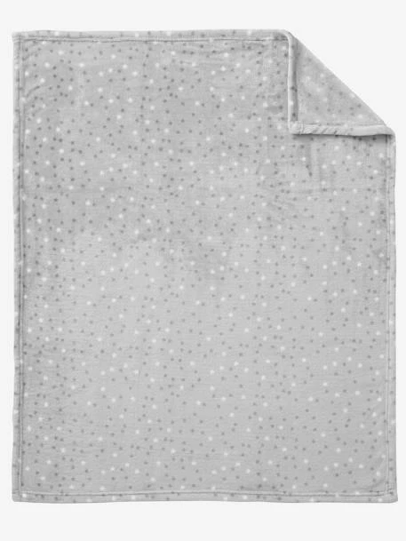 Couverture En Microfibre Imprimée étoiles Gris Clair - Vertbaudet – Image 3