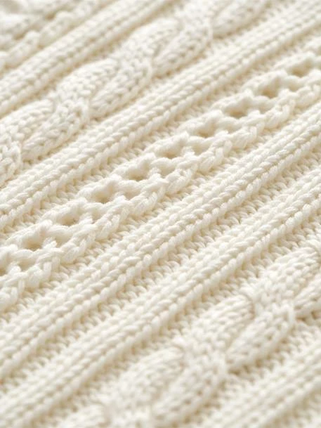 Couverture Tricot HAPPY BOHÈME écru - Vertbaudet – Image 6
