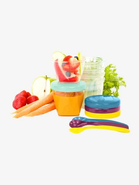 Ensemble De 12 Boîtes Hermétiques + 3 Cuillères Souples BABYMOOV Babybols Multi Set Multicolore - Babymoov – Image 5