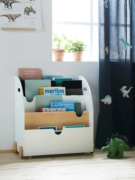 Etagère Pour Livres à Roulettes LIGNE SCHOOL Rose - Vertbaudet – Image 4