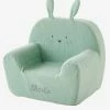 Fauteuil En Mousse Personnalisable Lapin Vert - Vertbaudet