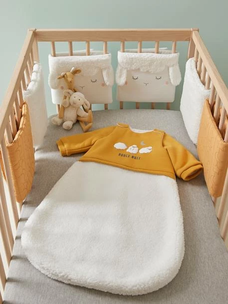 Gigoteuse Manches Amovibles Bi-matière PETIT MOUTON Miel / écru - Vertbaudet – Image 3