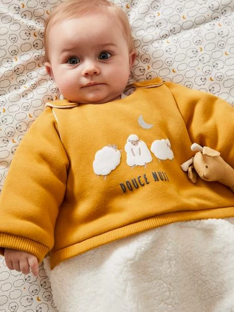 Gigoteuse Manches Amovibles Bi-matière PETIT MOUTON Miel / écru - Vertbaudet – Image 4