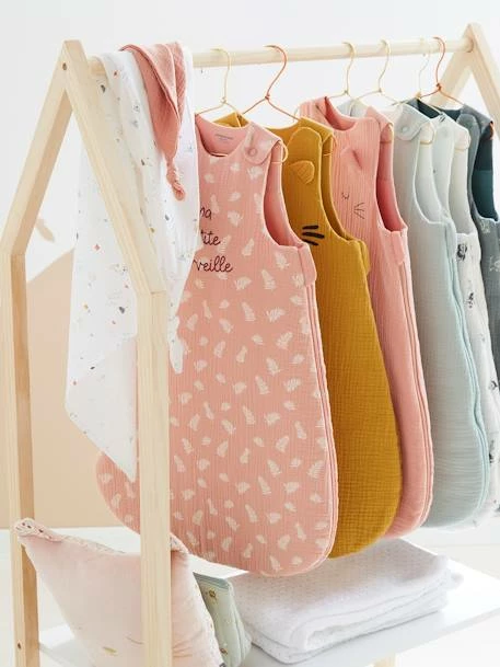 Gigoteuse Sans Manches En Gaze De Coton Bio* MERVEILLE Rose Poudré - Vertbaudet – Image 2