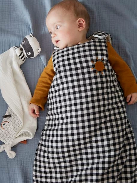 Gigoteuse Sans Manches MINI ZOO Noir / Blanc - Vertbaudet â Image 3