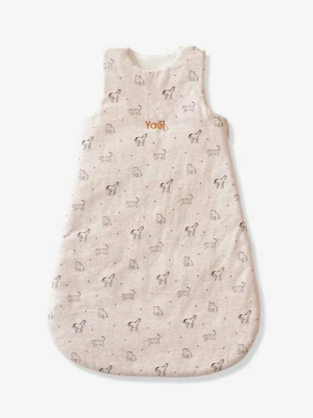 Gigoteuse Sans Manches Personnalisable PETIT NOMADE Beige Chiné - Vertbaudet 3 Gigoteuse Sans Manches Personnalisable PETIT NOMADE Beige Chiné - Vertbaudet