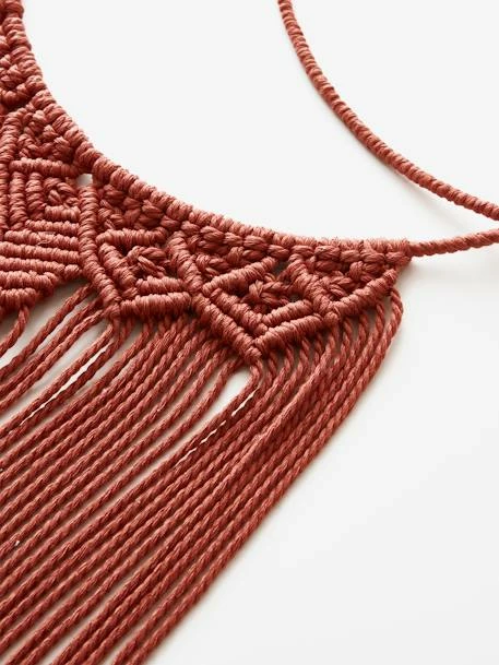 Grand Attrape-rêves Lune En Macramé Terracotta - Vertbaudet – Image 2