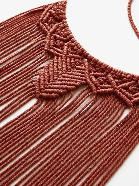 Grand Attrape-rêves Lune En Macramé Terracotta - Vertbaudet – Image 3