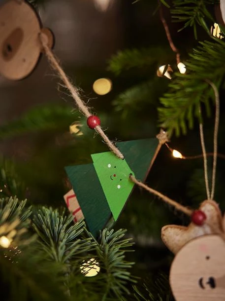 Guirlande De Noël En Bois Bois - Vertbaudet 6 Guirlande De Noël En Bois Bois - Vertbaudet – Image 4