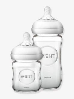 Kit Nouveau-né : 2 Biberons En Verre (125 + 240 Ml) Philips AVENT Natural Transparent - Philips Avent