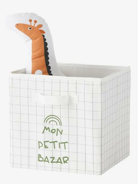 Les 3 Bacs De Rangement Tanzanie Tilleul Foncé Imprimé - Vertbaudet – Image 3