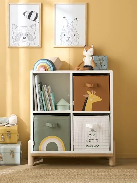 Les 3 Bacs De Rangement Tanzanie Tilleul Foncé Imprimé - Vertbaudet – Image 5