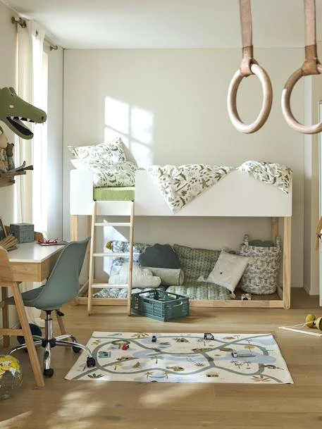 Lit Enfant Mi-hauteur Réversible ZIG-ZAG Blanc - Vertbaudet – Image 2