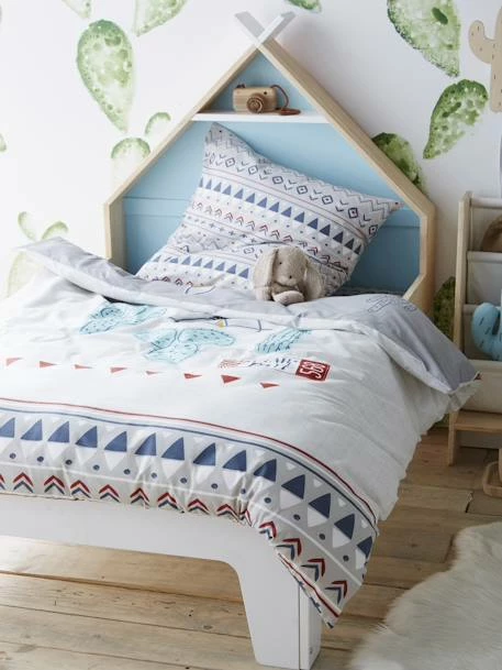 Lit évolutif Enfant Fond Réversible Bleu Ou Rose LIGNE TIPILI Blanc - Vertbaudet – Image 2