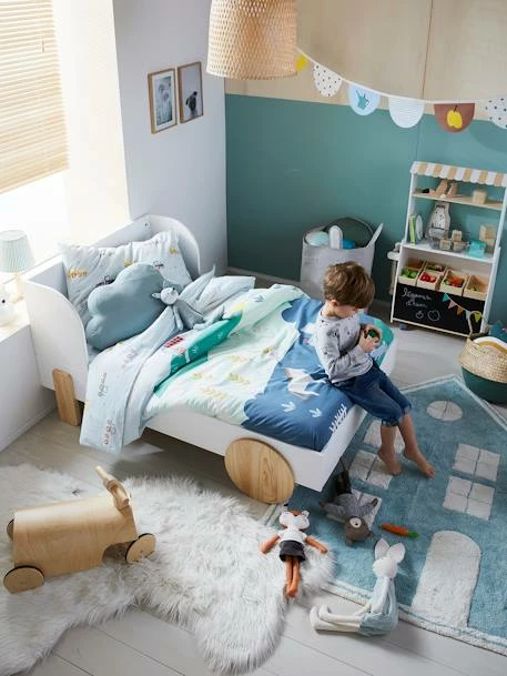 Lit évolutif Enfant LIGNE ROLLIE Blanc/bois - Vertbaudet – Image 2