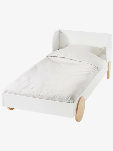 Lit évolutif Enfant LIGNE ROLLIE Blanc/bois - Vertbaudet – Image 4