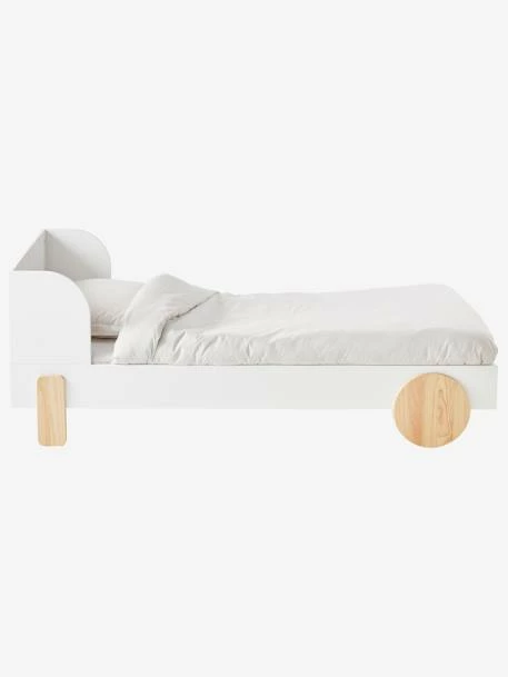 Lit évolutif Enfant LIGNE ROLLIE Blanc/bois - Vertbaudet – Image 6