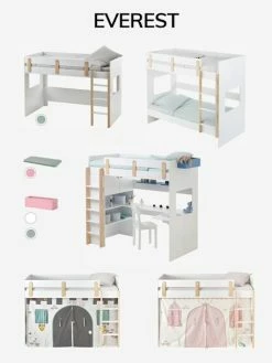 Lit Mezzanine Mi-hauteur Enfant LIGNE EVEREST Blanc/bois - Vertbaudet 11 Lit Mezzanine Mi-hauteur Enfant LIGNE EVEREST Blanc/bois - Vertbaudet -Philips boutique lit mezzanine mi hauteur enfant ligne everest 3