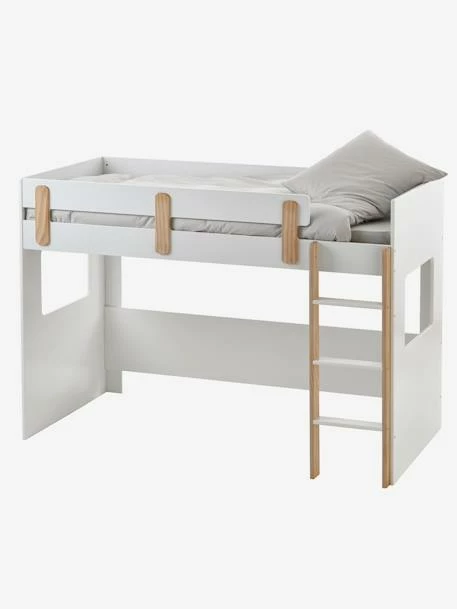 Lit Mezzanine Mi-hauteur Enfant LIGNE EVEREST Blanc/bois - Vertbaudet 3 Lit Mezzanine Mi-hauteur Enfant LIGNE EVEREST Blanc/bois - Vertbaudet