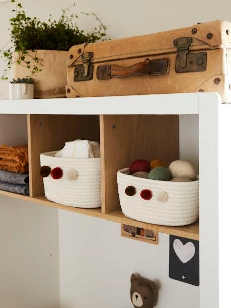 Lot De 2 Paniers En Corde à Pompons Beige - Vertbaudet – Image 4